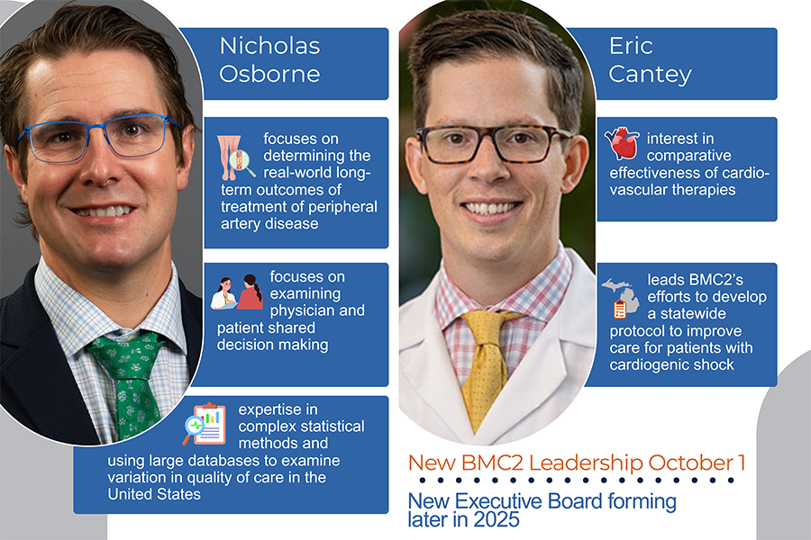 Dr. Nicholas Osborne will become the new BMC2 Program Director on October 1. Dr. Eric Cantey will become Director of BMC2 PCI. A new Executive Board will form later in 2025.